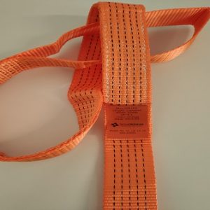 Ιμάντας μίας χρήσης με θηλειές στα άκρα, συνολικό μήκος 1500 mm, πλάτος 50mm, χρώμα πορτοκαλί