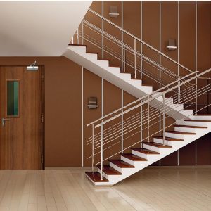 New Sigle Fire Rated Doors with wood paneling